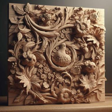 Patterns and decorations ar 2 3d model